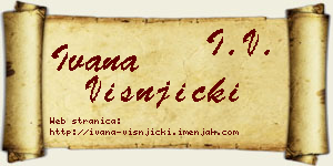 Ivana Višnjički vizit kartica